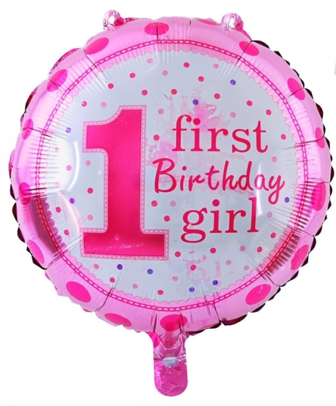 Балон "First Birthday Girl" /фолио/- 45 см