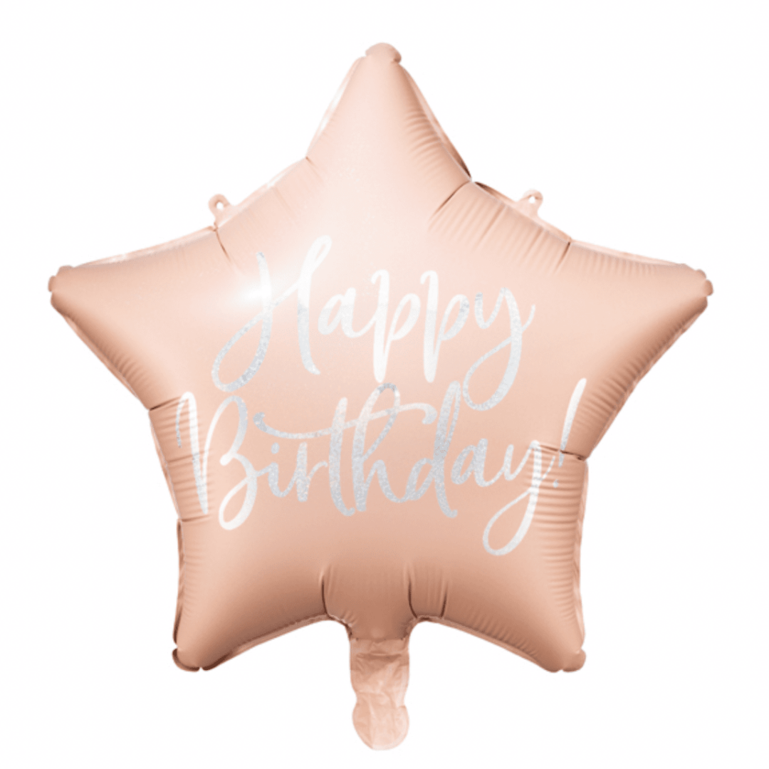 БАЛОН ФОЛИО Happy Birthday - 40 см пудра