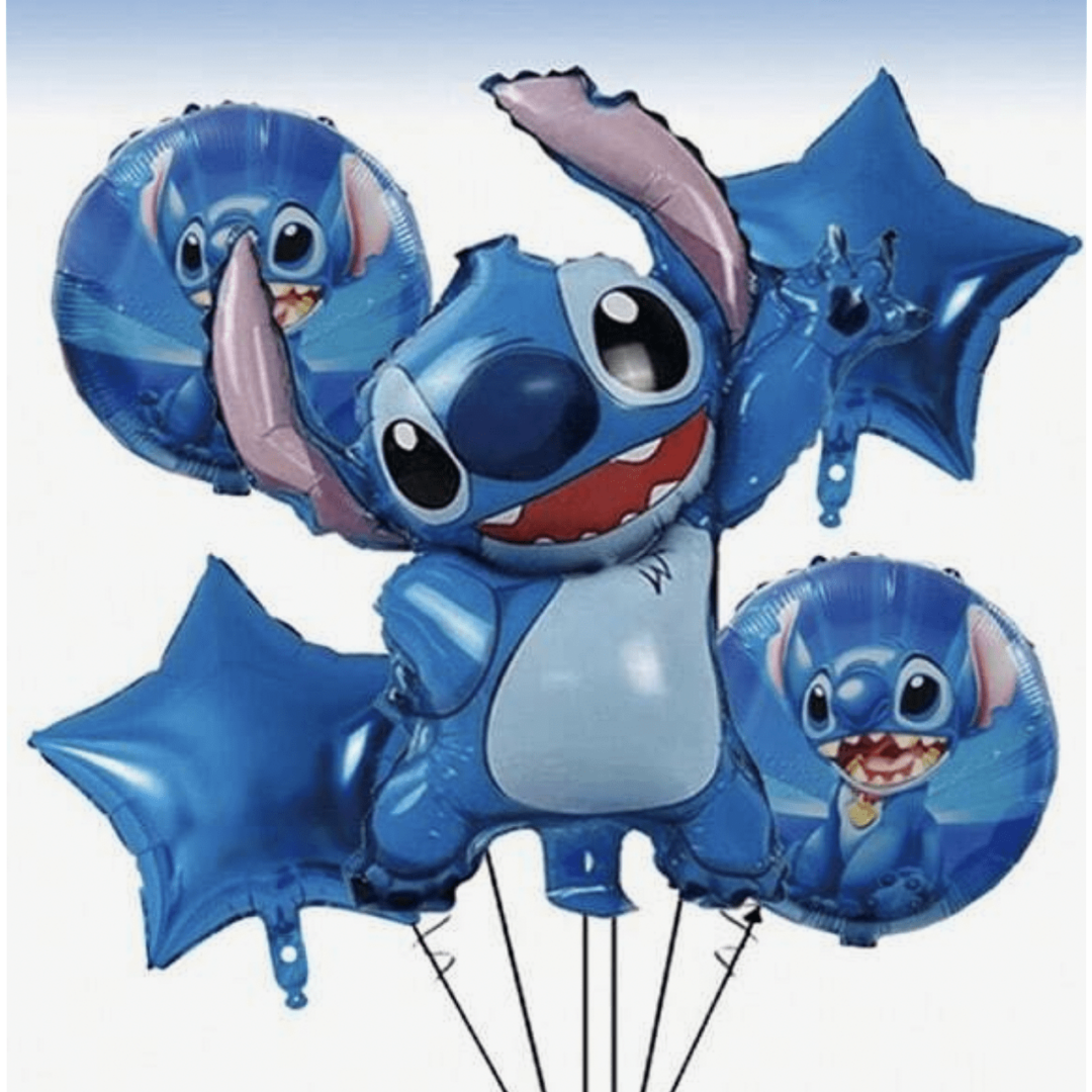 Балони фолио  Стич (Lilo & Stitch) - 5 броя