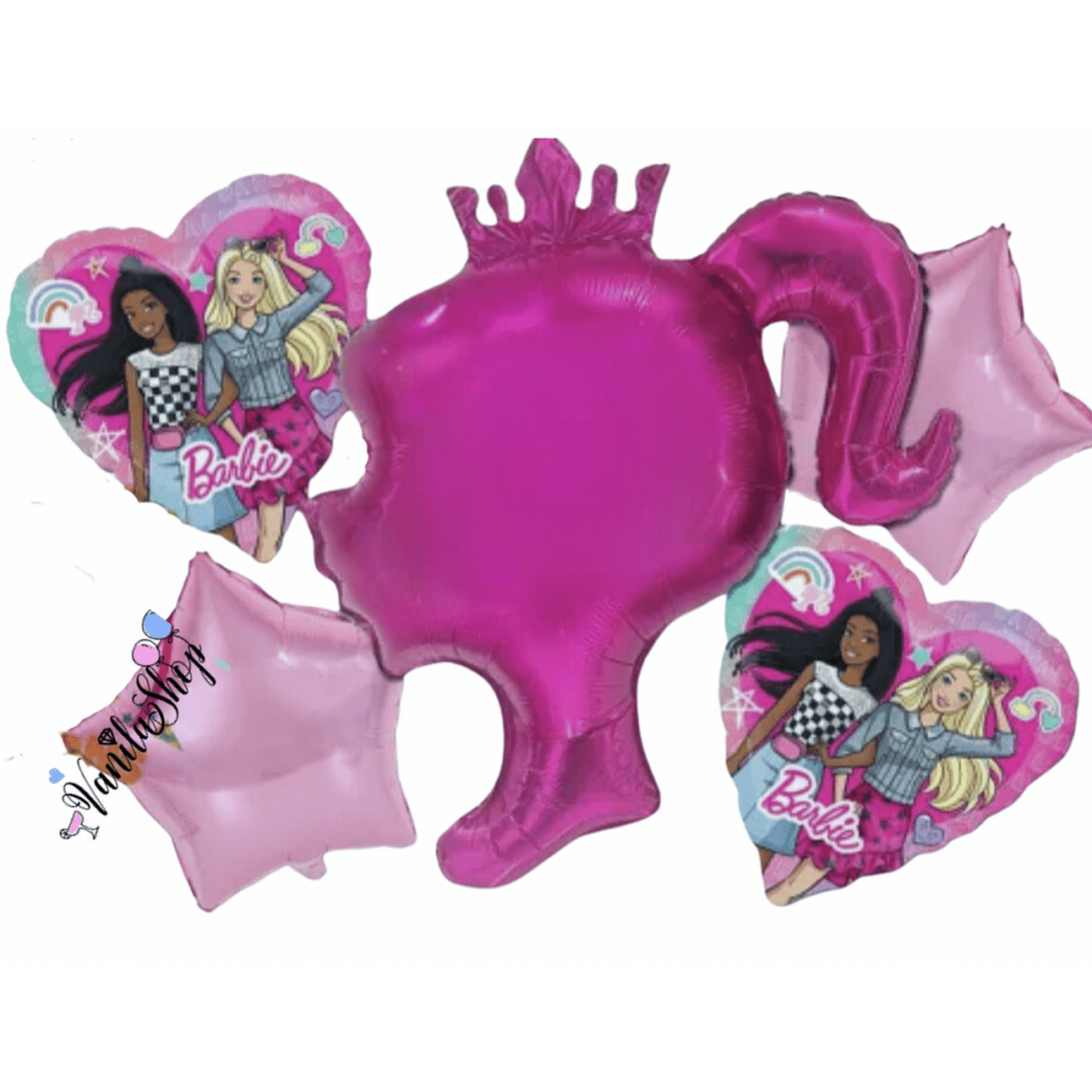 Балони  Барби (Barbie) -  5 броя