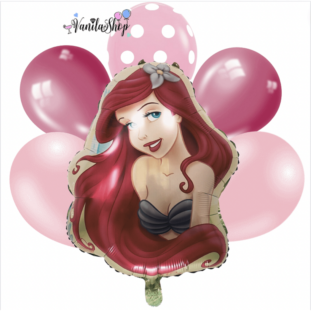 Балони Дисни Принцеси (Disney Princess) - Ариел (Ariel) - 6 броя