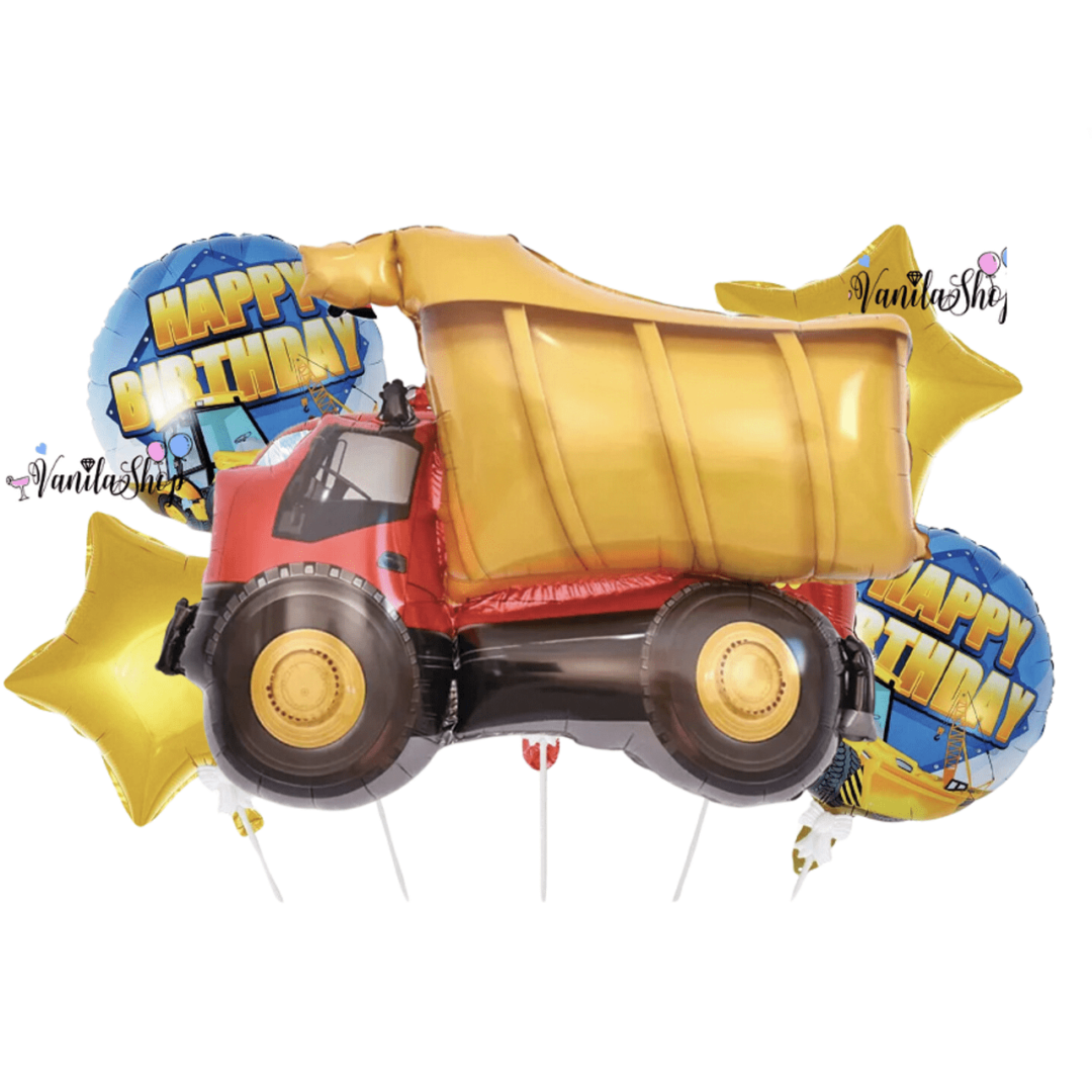 Балони фолио - Строителни машини ( Construction Trucks ) - 5 броя - Image 2