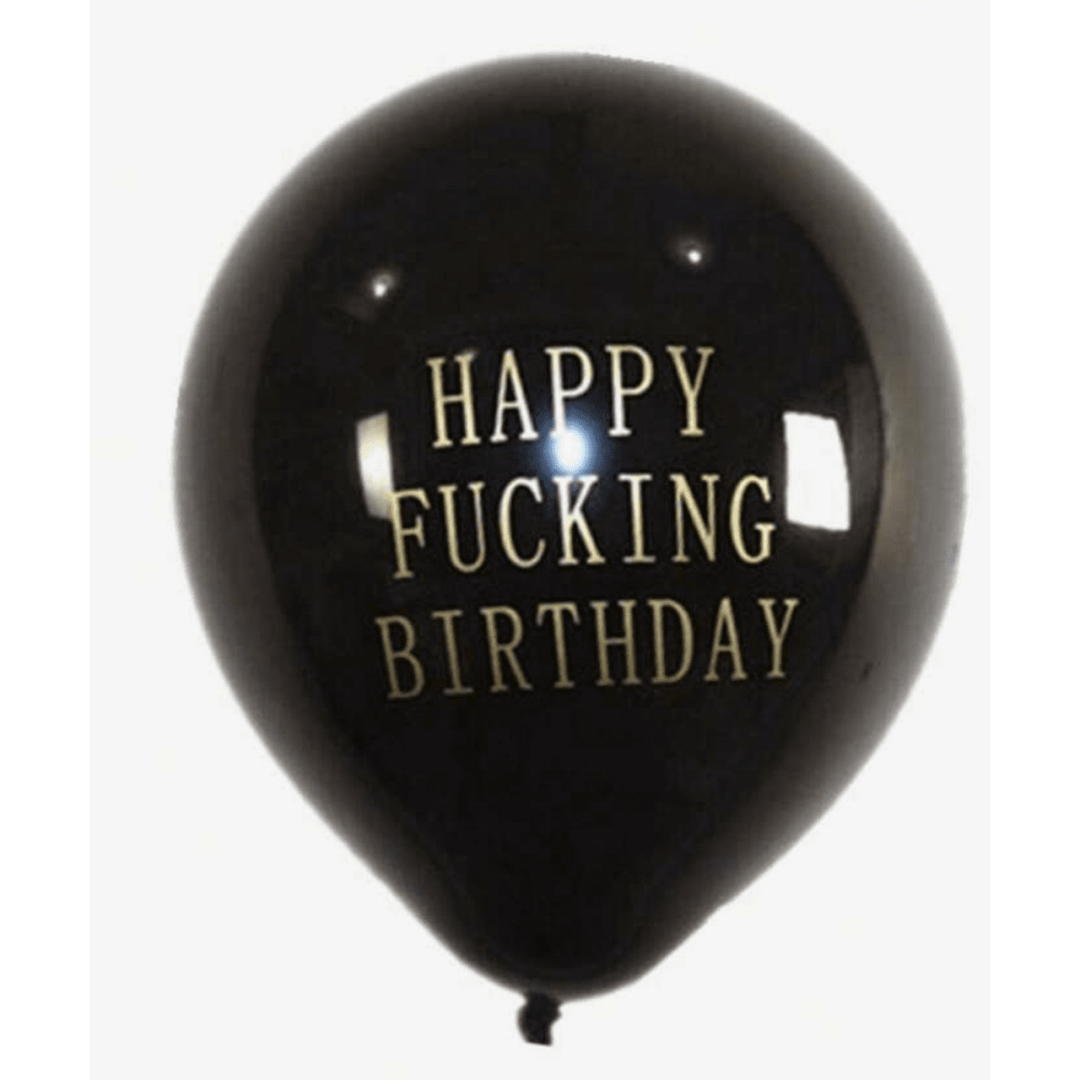 Балони  Happy Fucking Birthday - 5 броя - Image 3