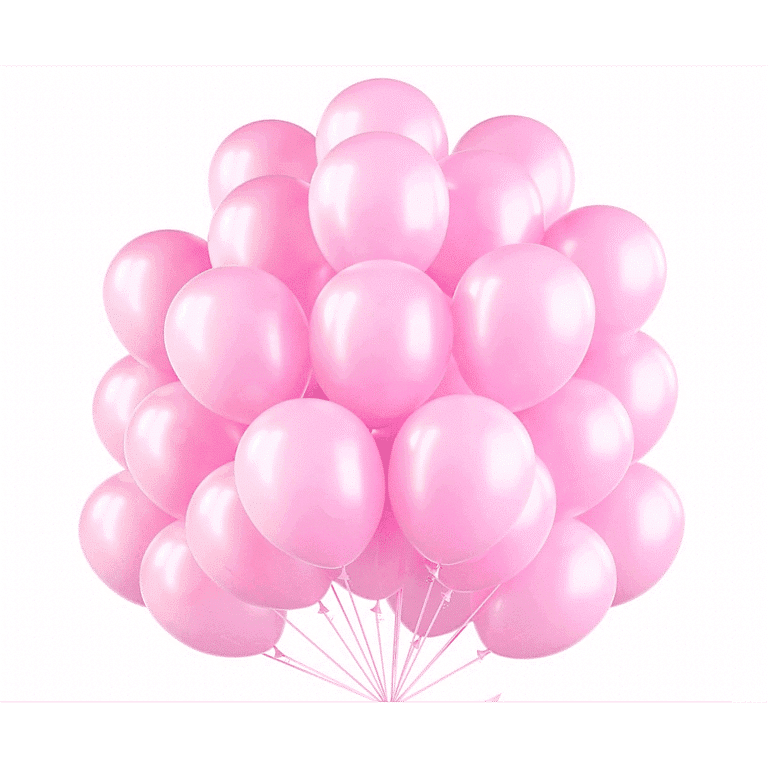 Балони Металик - 100 броя ( Baby Pink ) бeбешко розово - 13 см