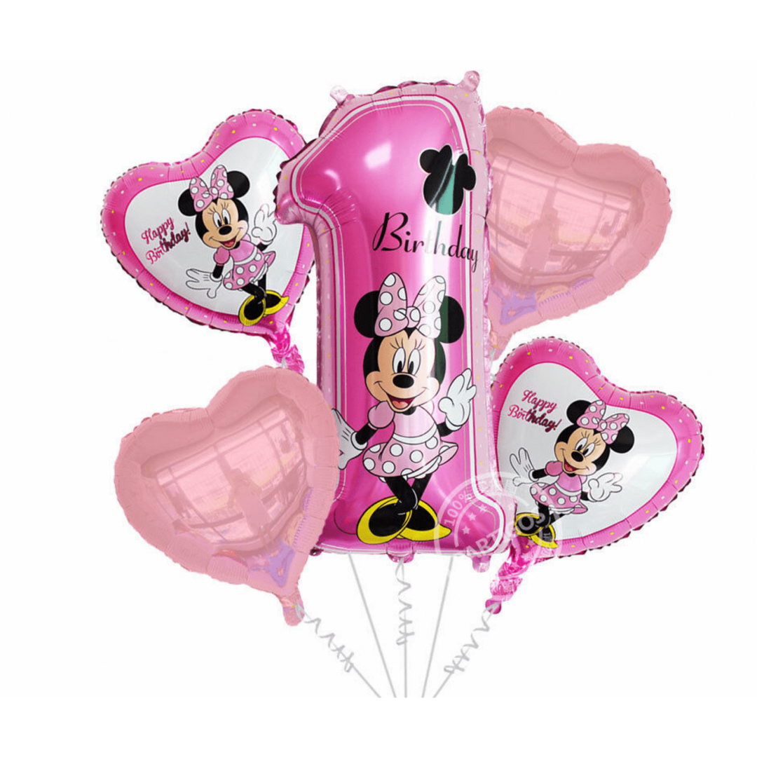 Балони Мини Маус (Minnie Mouse) - 5 броя