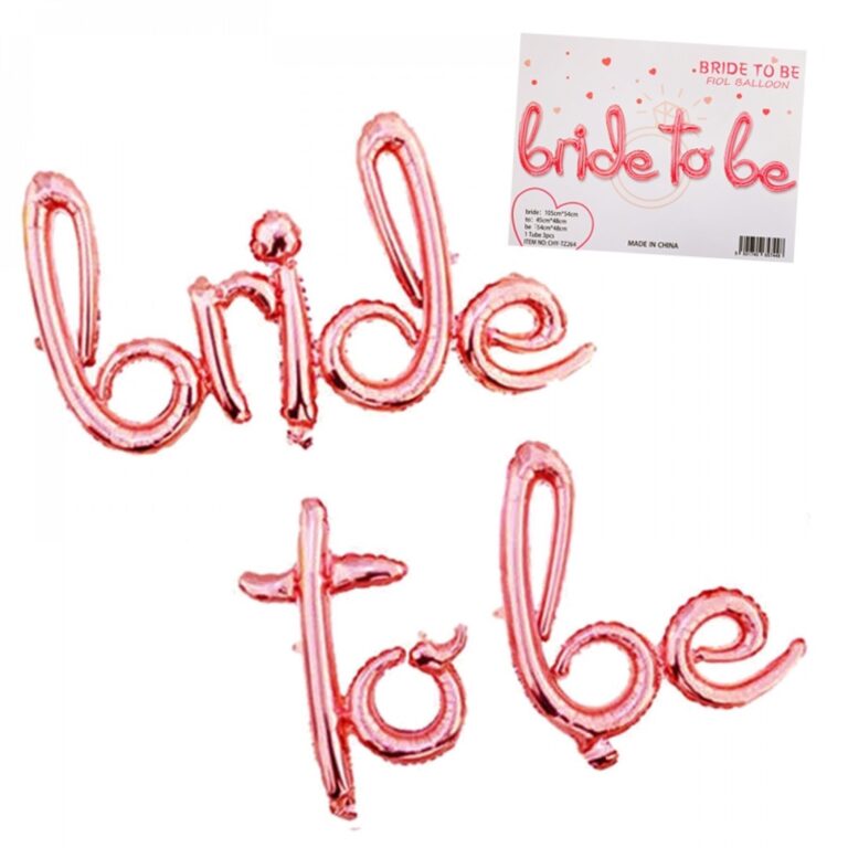 Балони надпис "BRIDE TO BE" /фолио/.