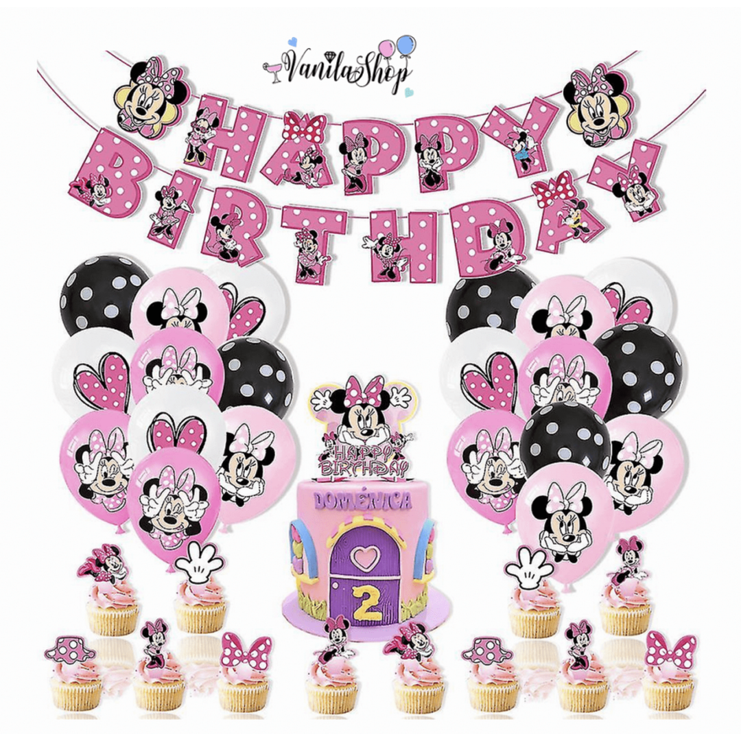 Банер  "HAPPY BIRTHDAY" - Мини Маус (Minnie Mouse) - Image 4