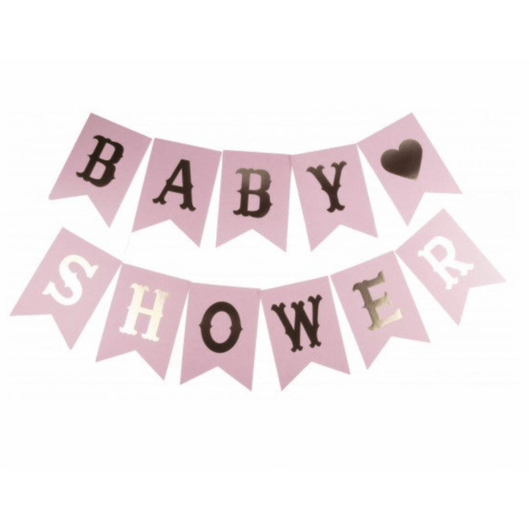 Банер Baby Shower -розов