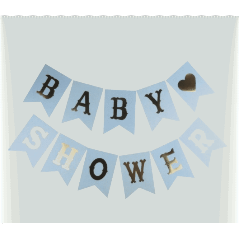Банер Baby Shower - син