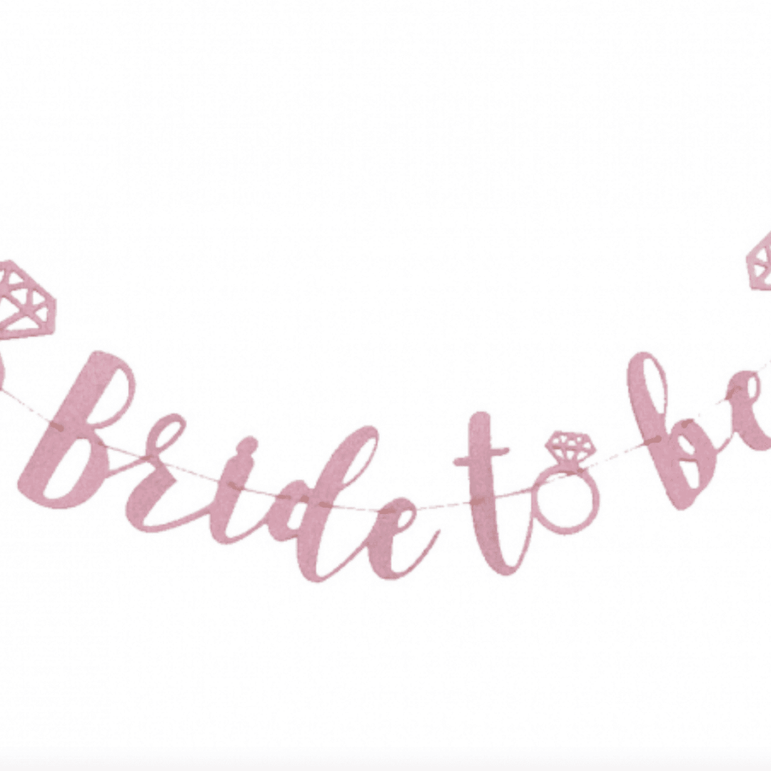 Банер Bride To Be в цвят розово злато -150 см