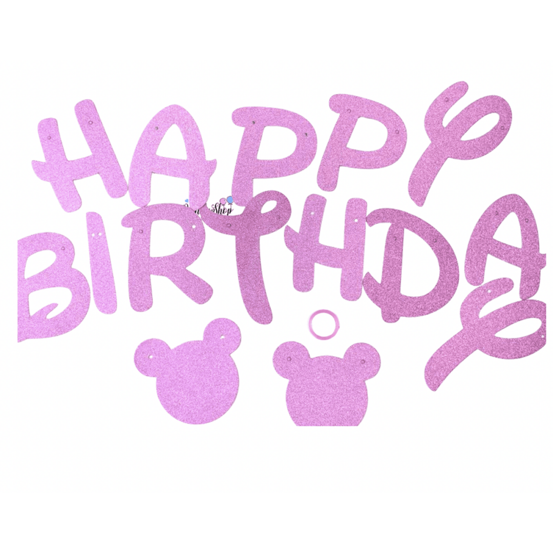 Банер за рожден ден  " Happy Birthday"  Мини Маус (Minnie Mouse) - Image 2