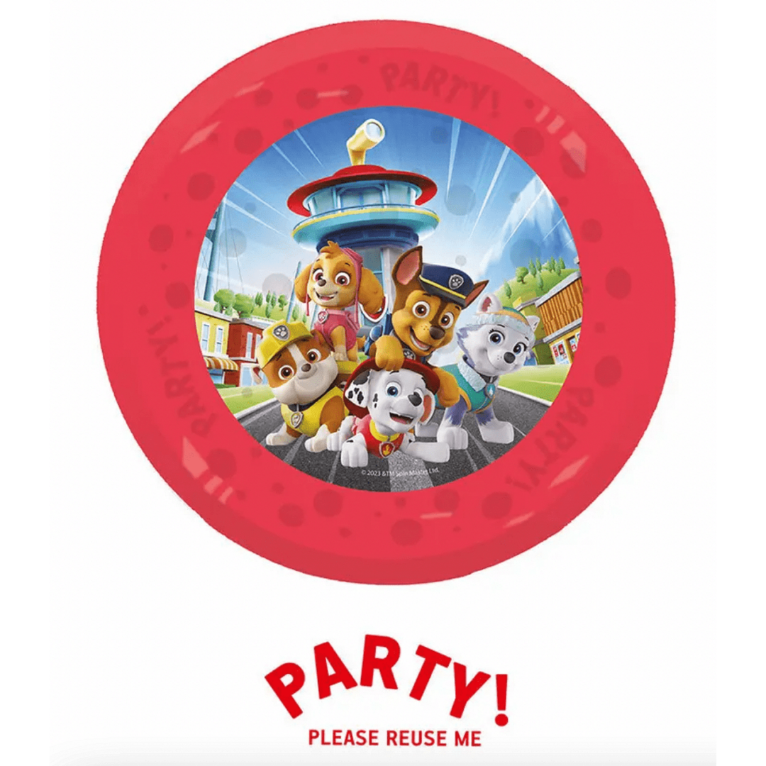 Чиния Пес Патрул ( Paw Patrol) -  21 см за многократна употреба - Image 2