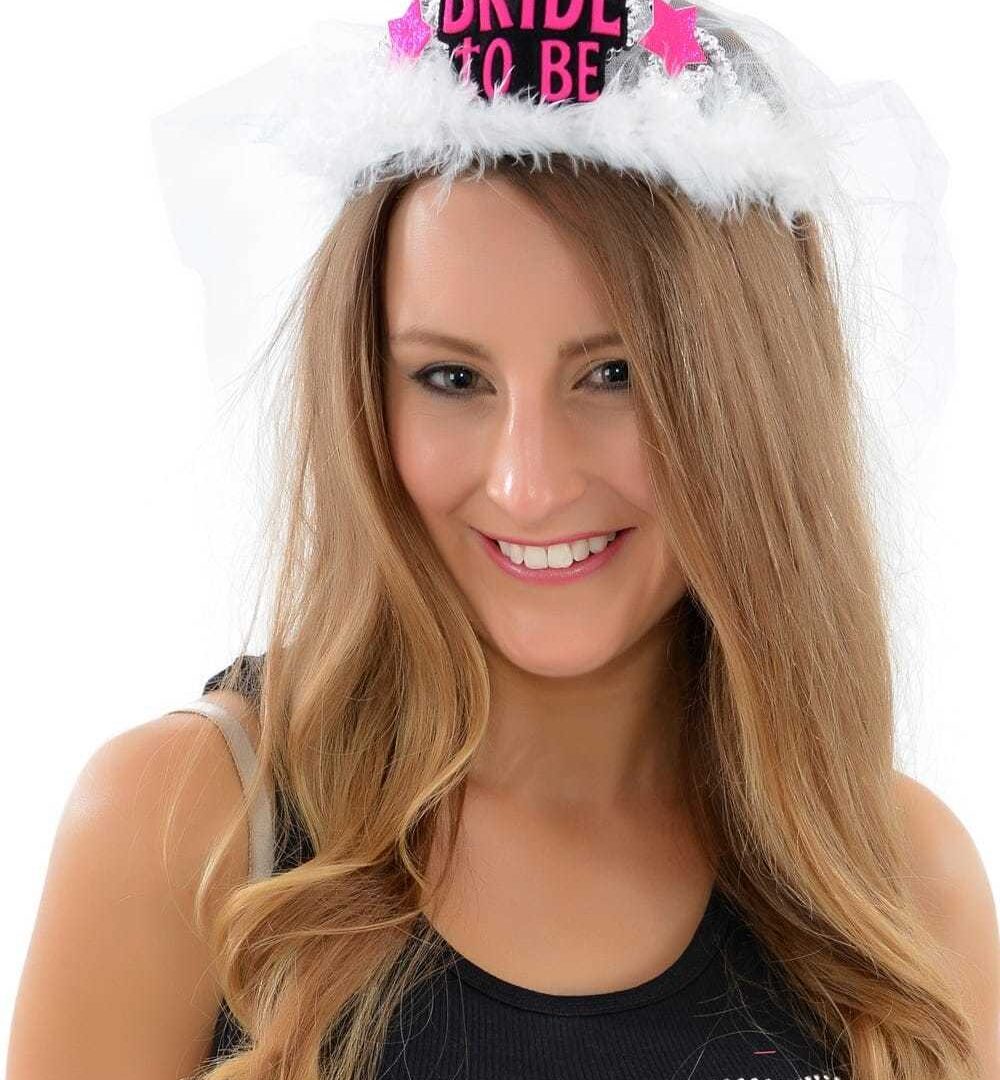 Диадема с воал и надпис Bride To Be