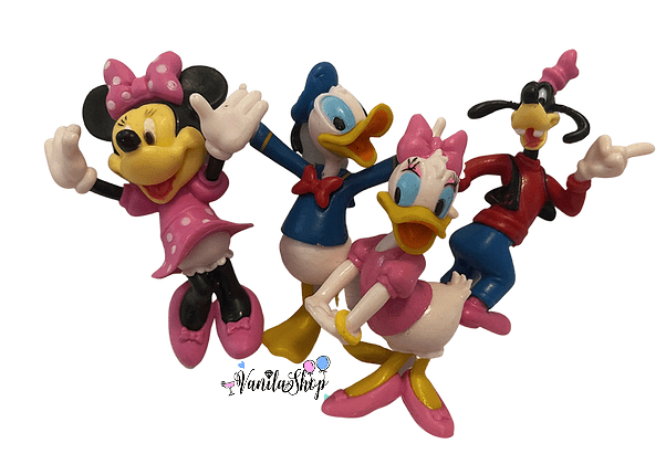 Фигурки за торта Мики и Мини Маус и Приятели ( Minnie Mouse & Friends) пластмасови - 4 броя