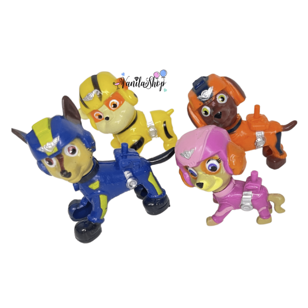 Фигурки за торта Пес Патрул (Paw Patrol) пластмасови - 4 броя