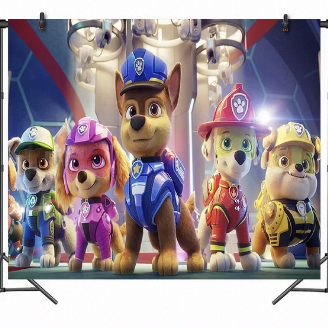 Фон за снимки и декорация - винил Пес Патрул (Paw Patrol) - 125 х 80 см