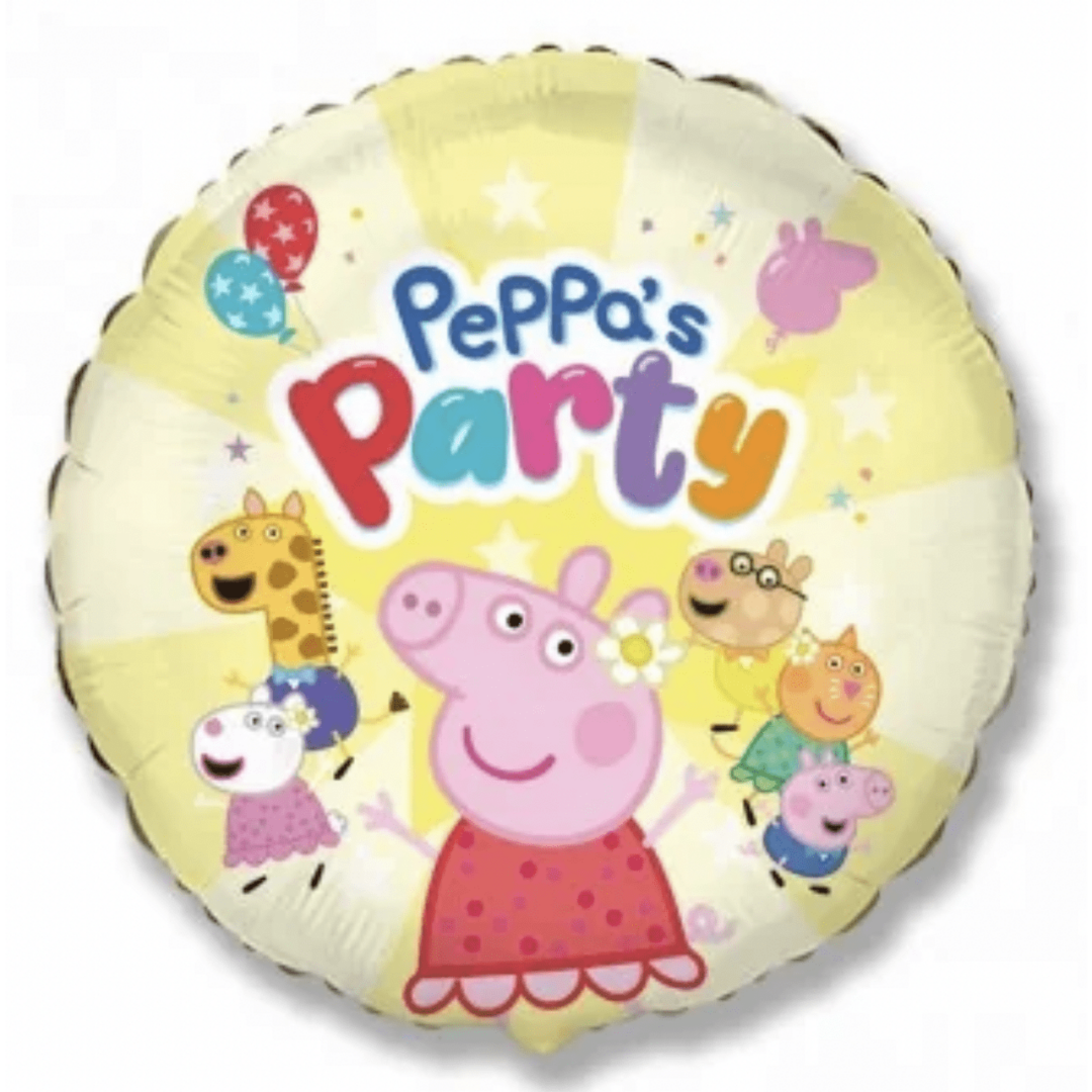 Голям фолиев балон Джордж и Пепа Пиг (Peppa Pig) - 46 см + тежест