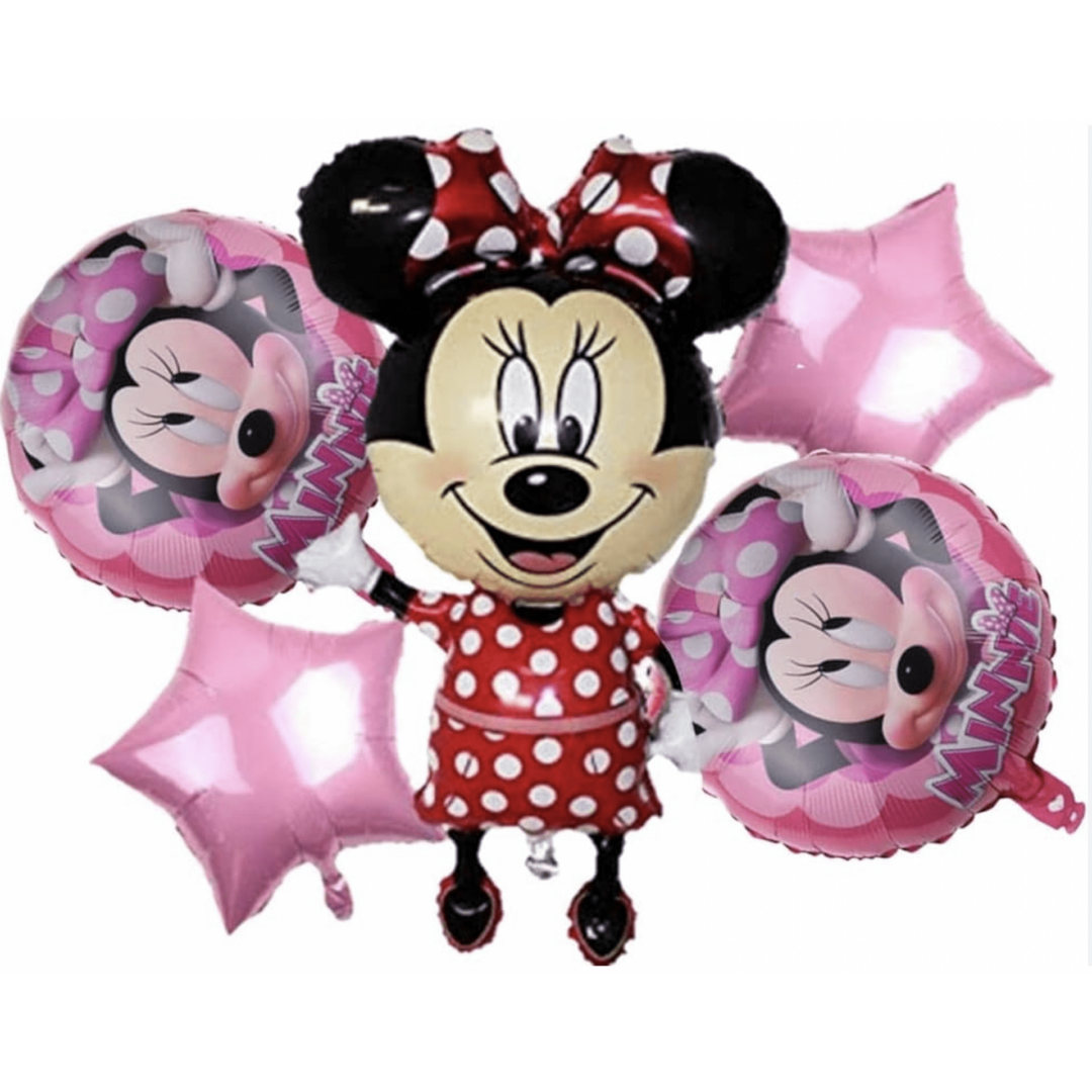 Комплект балони Мини Маус - (Minnie Mouse) - 5 броя - Image 2