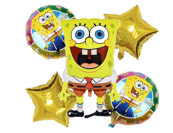 Kомплект балони Спондж Боб (Sponge bob) - 5 броя