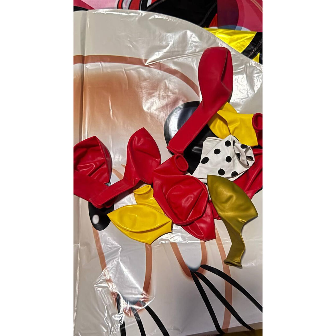 Комплект Mини Маус ( Minnie Mouse) 50 броя  + Плакат + арка+ Помпа - Image 7