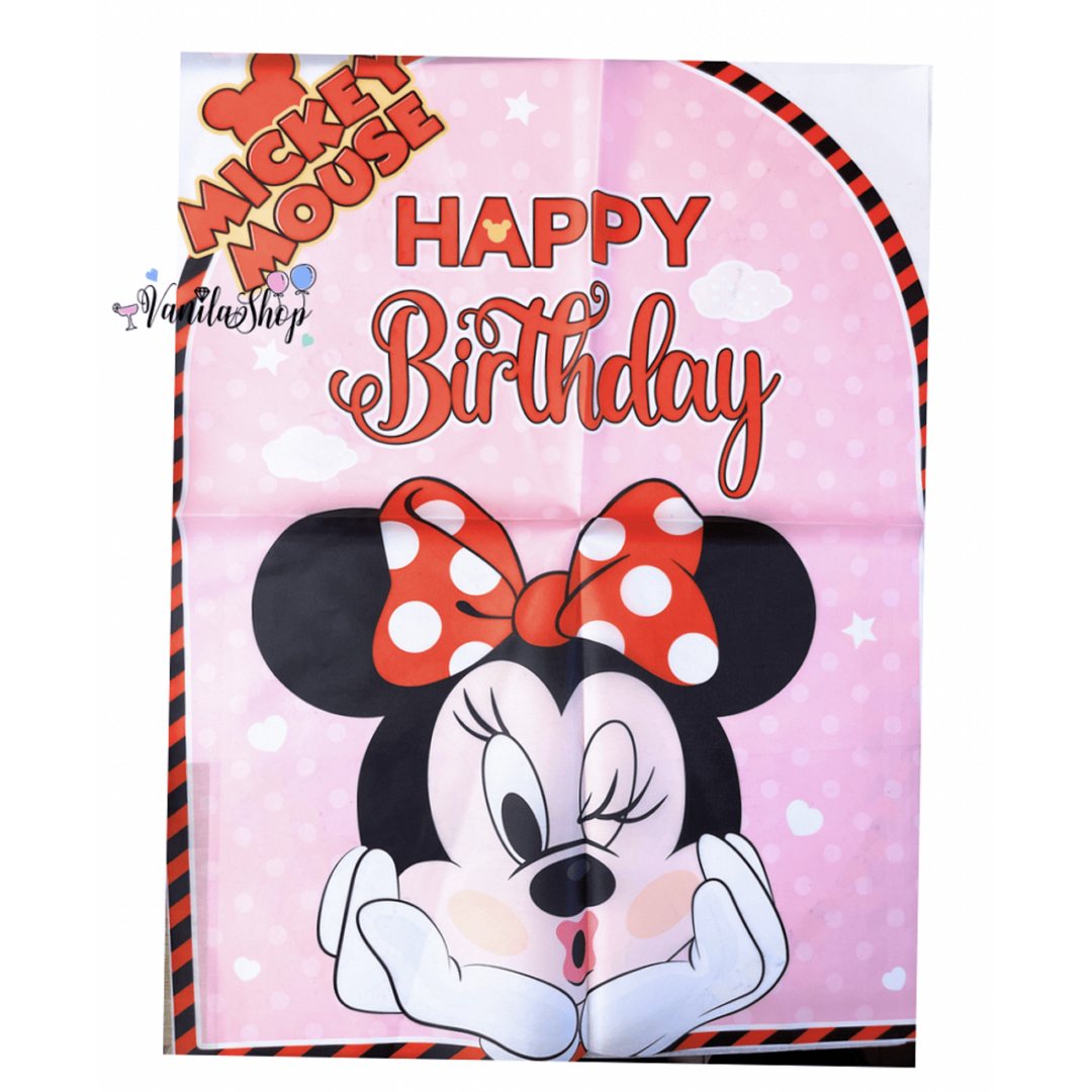 Комплект Mини Маус ( Minnie Mouse) 50 броя  + Плакат + арка+ Помпа - Image 2