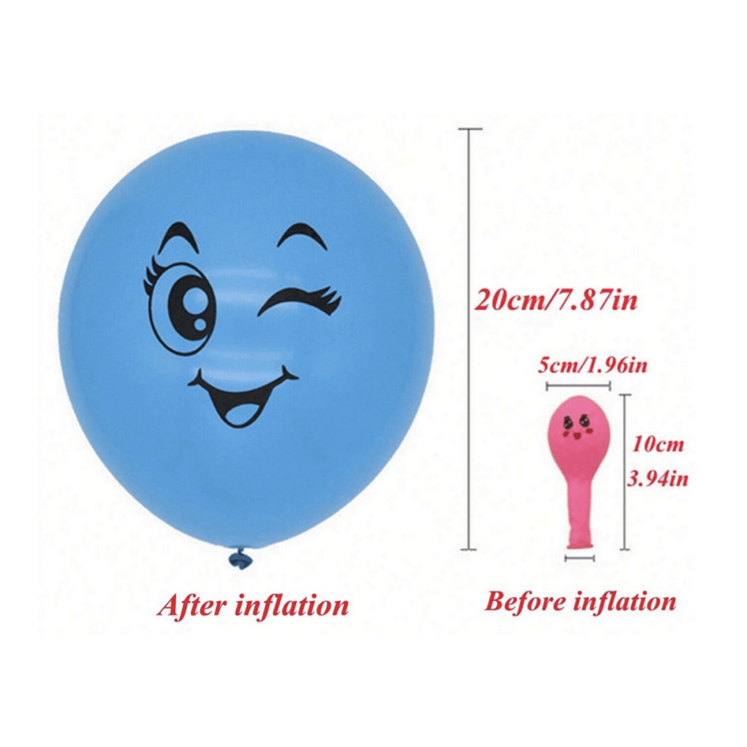 Комплект от 10 балона - Усмихнати лица - Image 4