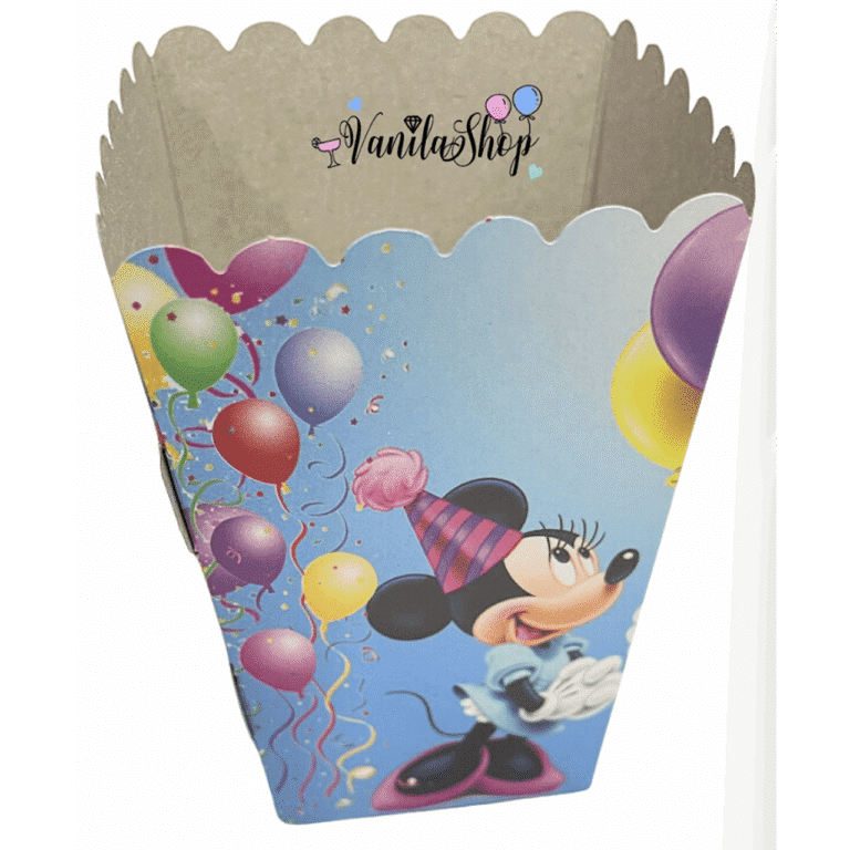 Кутии за пуканки и сладки Мики и Мини Маус (Mickey & Minnie Mouse) - 10 БРОЯ.