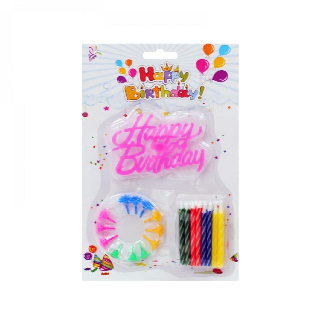 Свещички "Happy Birthday' /24 броя/ - Image 2