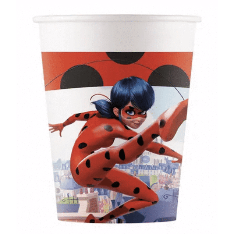 Парти чаши Калинката и Черния Котарак (Ladybug and cat noir ) - 8 броя