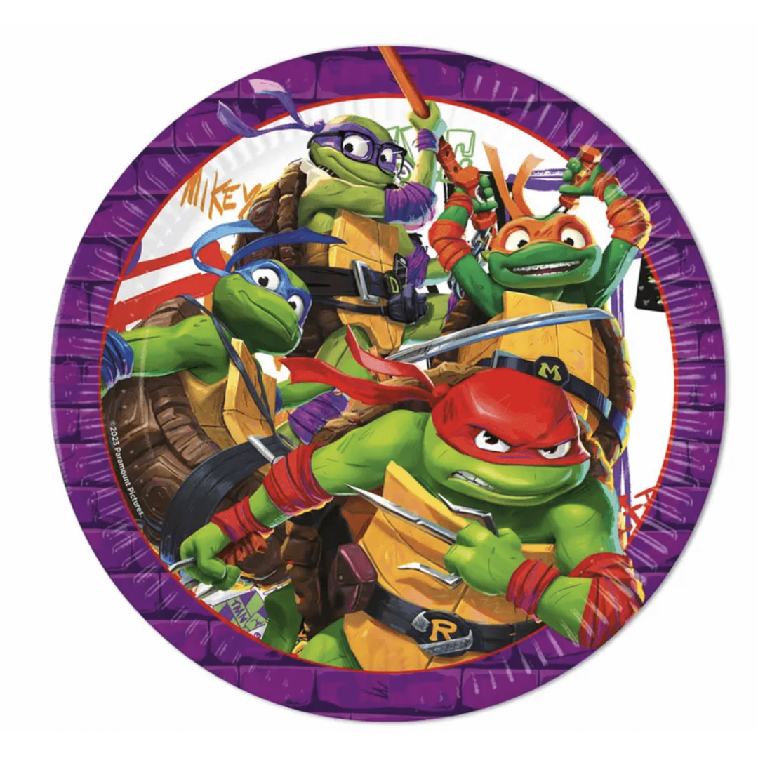 Парти чинии Костенурките Нинджа (Ninja Turtles) - 8 броя