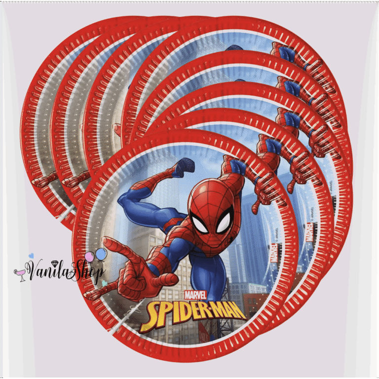 Парти чинии Спайдърмен (Spiderman) - 8 броя