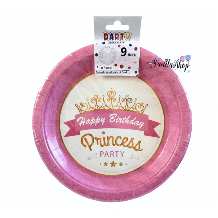 Парти чинии  Принцеса - PRINCESS - 10 броя - 23 см