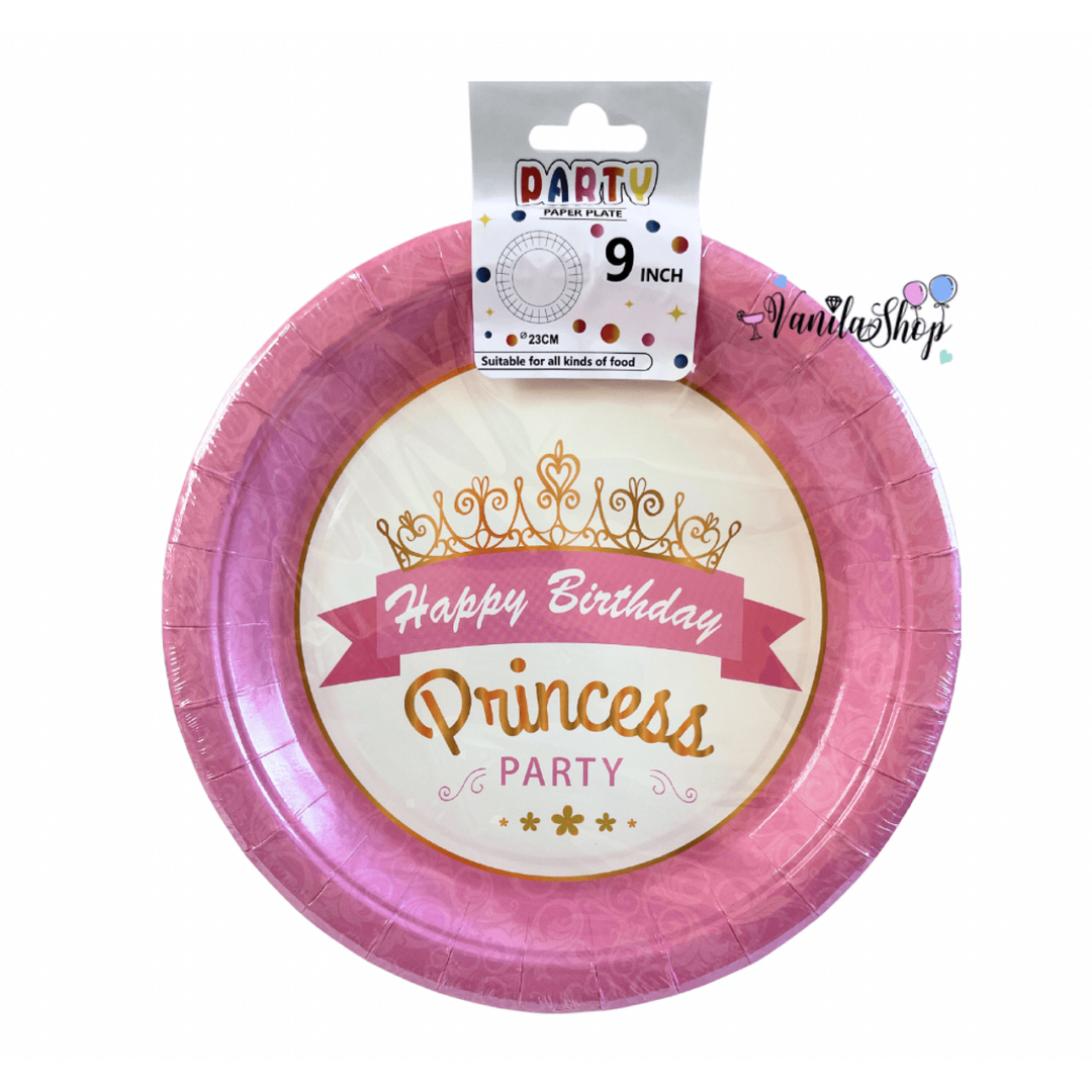 Парти чинии  Принцеса - PRINCESS - 10 броя - 23 см - Image 2