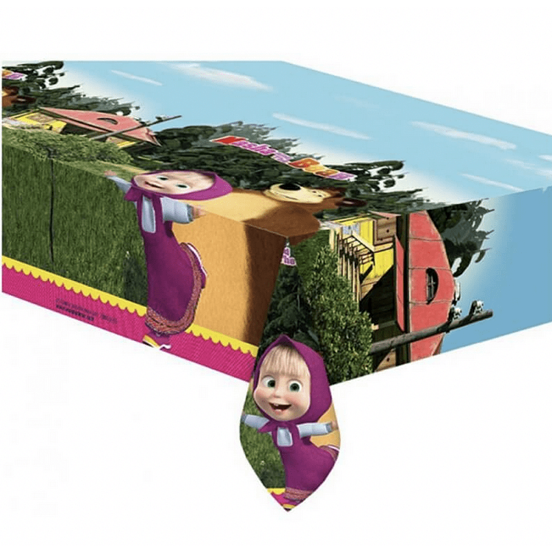 Парти Покривка Маша и Мечока (Masha and the Bear) - 180 x 120 см