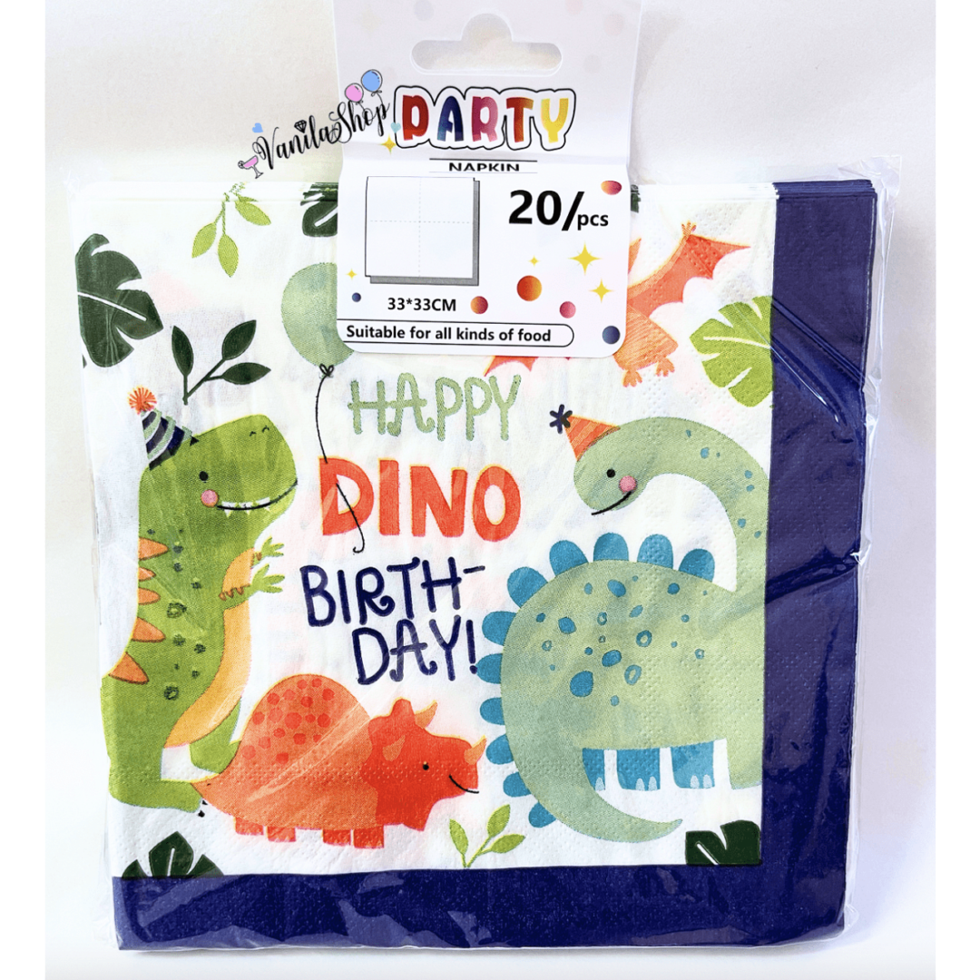 Парти салфетки "Динозавър"  Dino - 20 броя