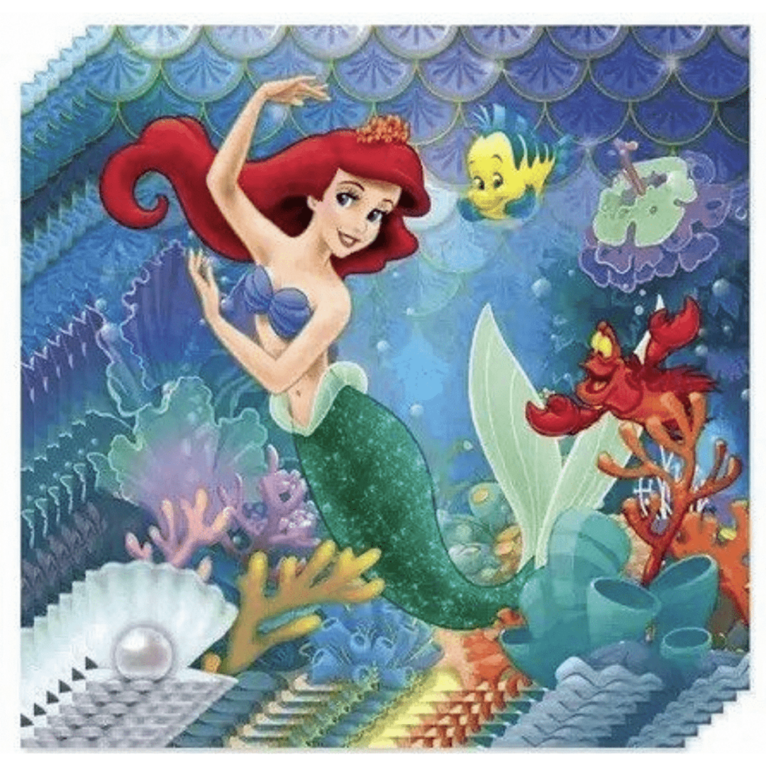 Парти салфетки Ариел (Ariel) Русалка (Mermaid) - 20 броя