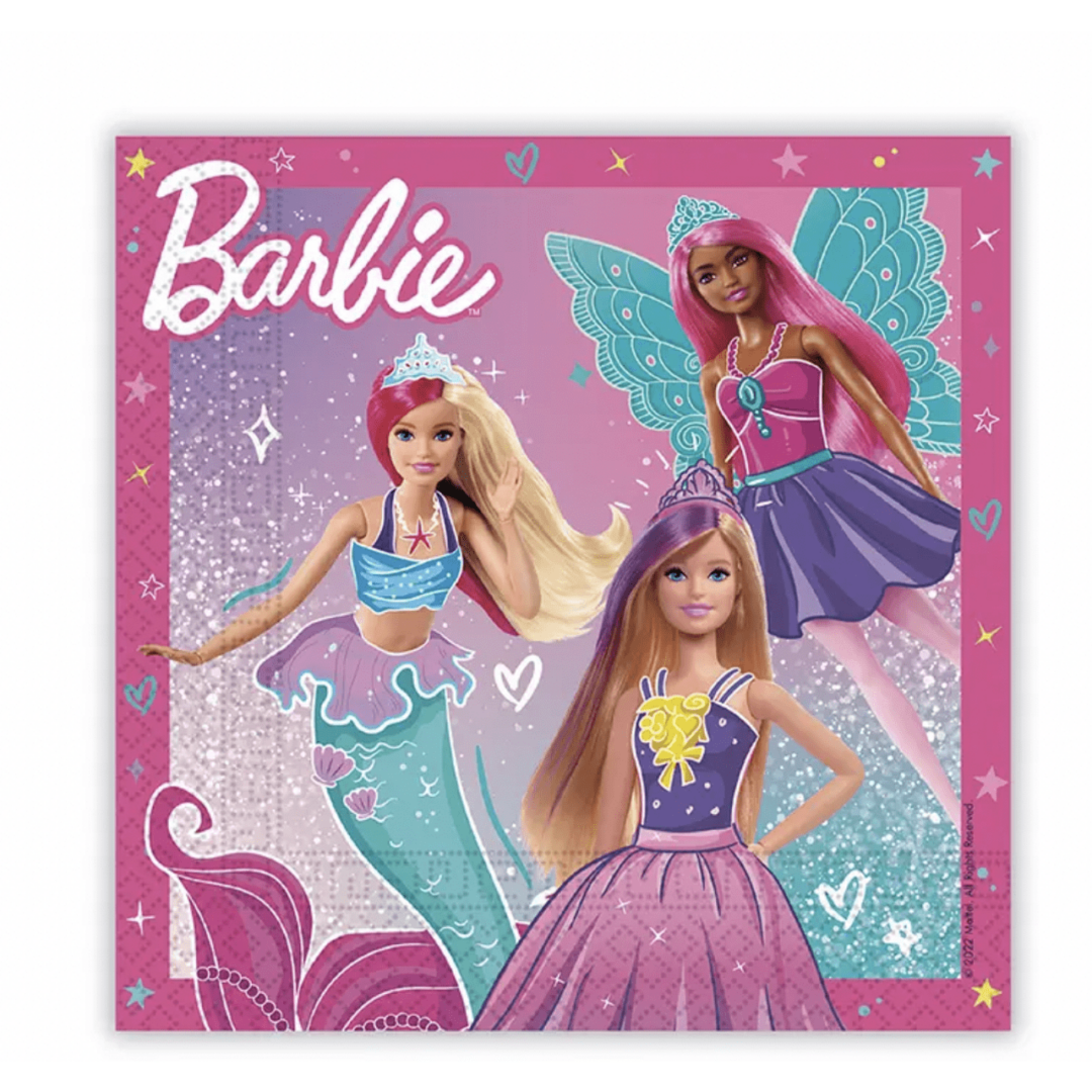 Парти салфетки Барби (Barbie) - 20 броя