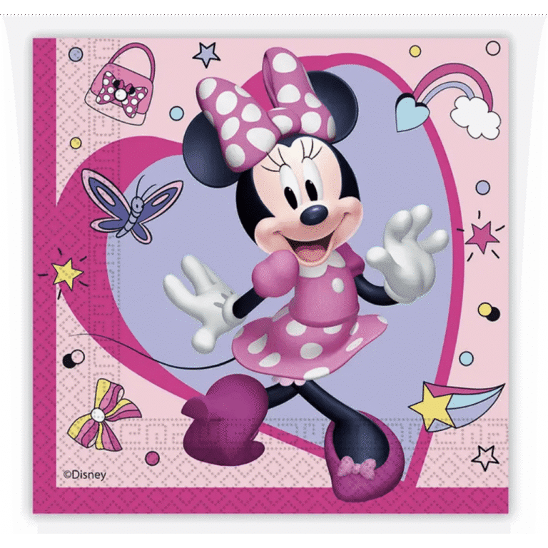 Парти Салфетки -  Мини Маус (Minnie Mouse) - 20 броя
