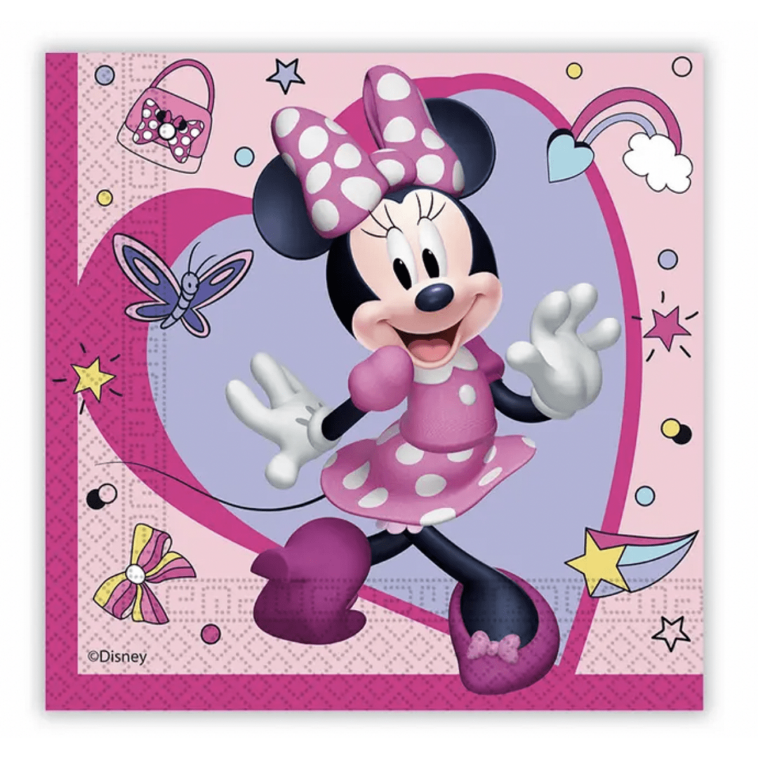 Парти Салфетки -  Мини Маус (Minnie Mouse) - 20 броя - Image 2