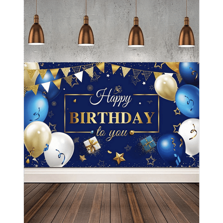 Банер за украса и снимки Happy Birthday - 185 х 110 см