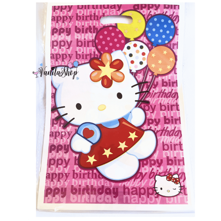 Пликчета за подаръци и лакомства - Кити ( Hello Kitty) - 10 броя