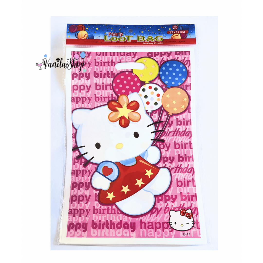 Пликчета за подаръци и лакомства - Кити ( Hello Kitty) - 10 броя - Image 2