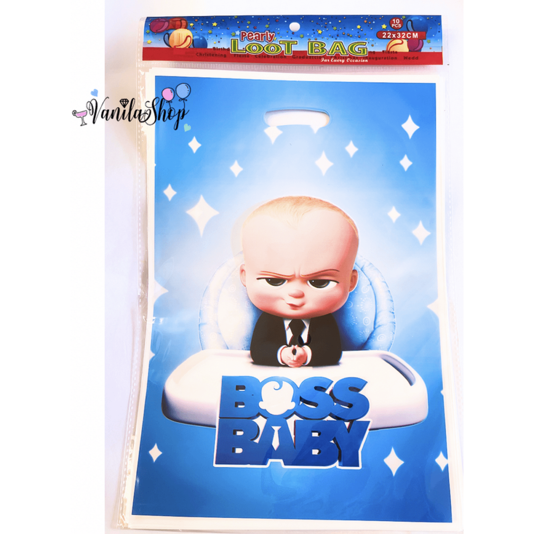 Пликчета за подаръци и лакомства Бебе Бос ( The Boss Baby) - 10 броя - Image 2