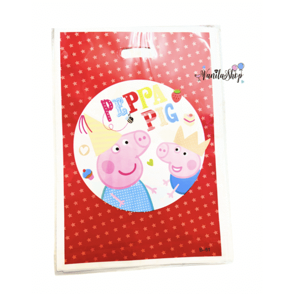 Пликчета ( торбички) за  подаръци и лакомства Пепа Пиг (Peppa Pig) - 10 броя