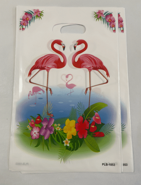 Пликчета за подаръци и лакомства - Фламинго (Flamingo) - 10 броя