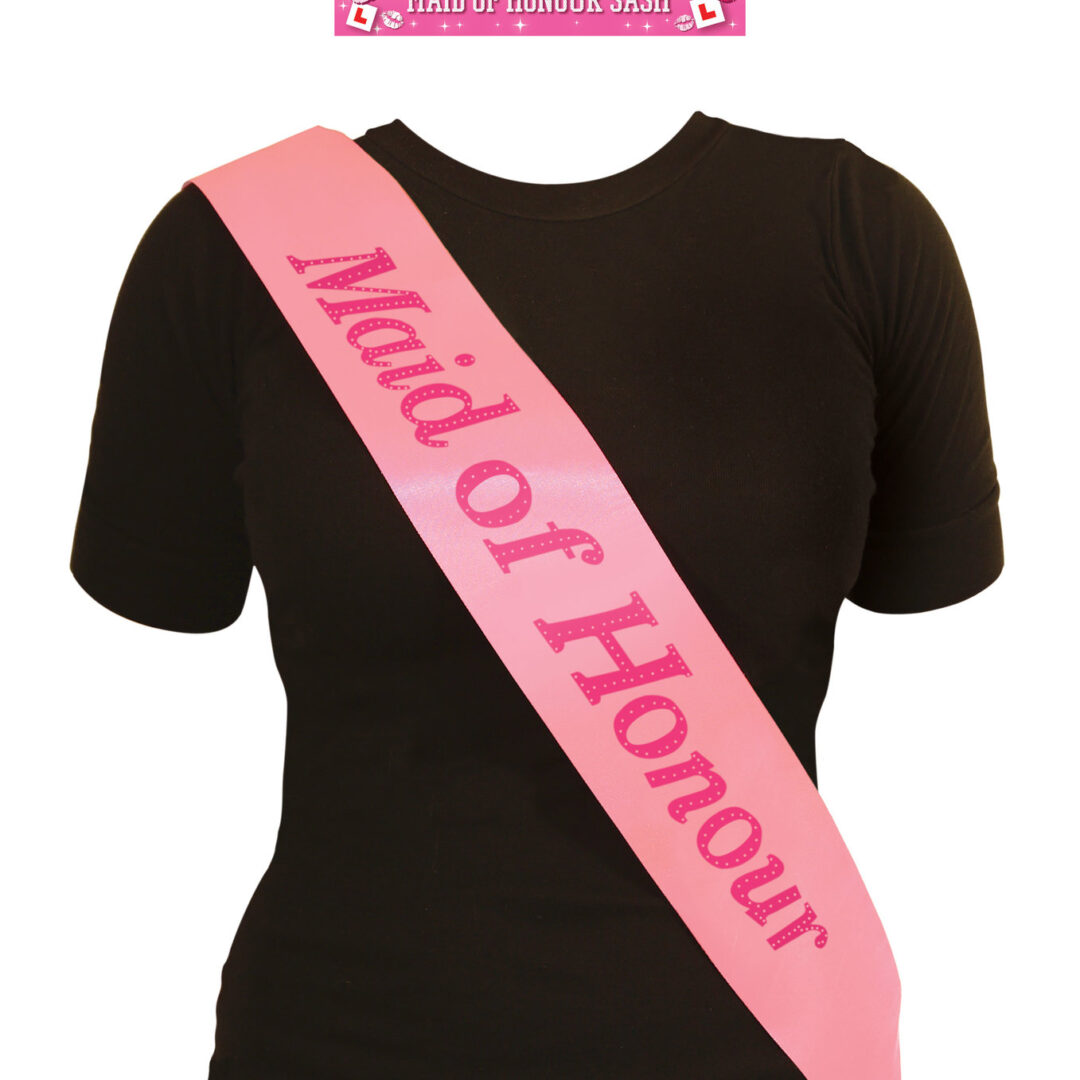 Сатенени Розови ленти"  Maid of Honour"