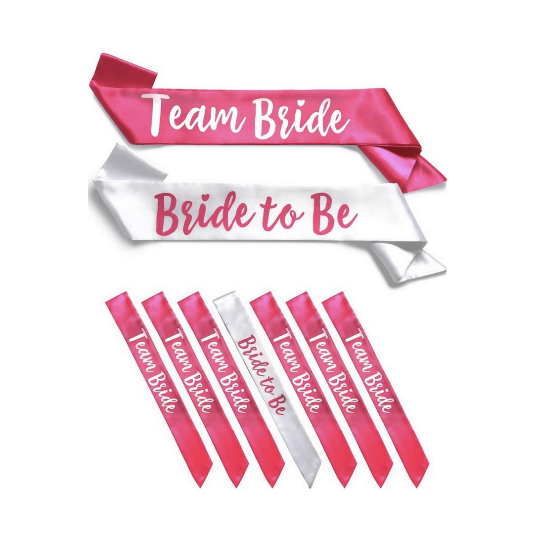 Сатенени ленти за Моминско Парти - 7 броя комплект