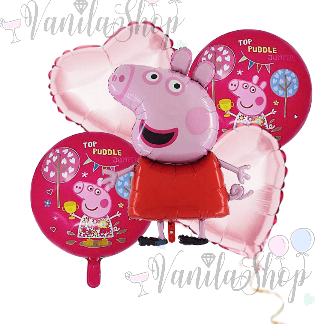Сет Балони  Пепа Пиг " Peppa Pig"  - 5 броя