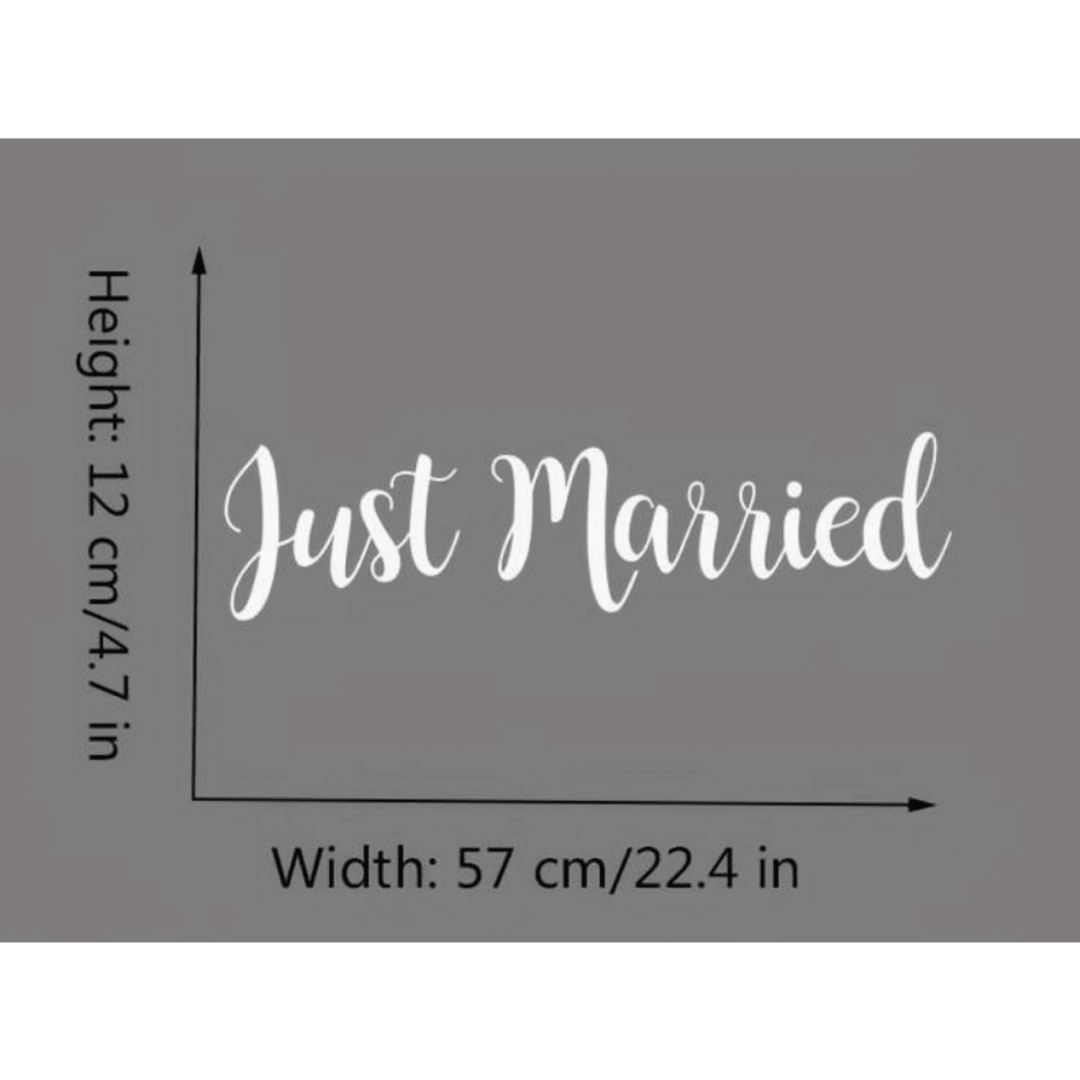 Страхотен стикер за кола "JUST MARRIED" - Image 4