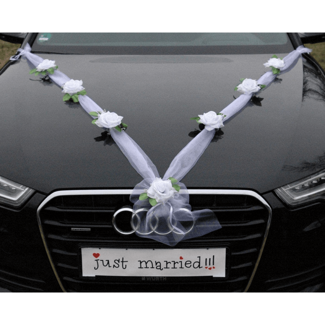 Сватбени табели за кола Just Married - 2 броя - Image 3